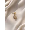 Altın Renk Taşlı Cerrahi Çelik Göbek Piercing