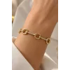 Altın Renk Taşlı Cm Bileklik