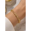 Altın Renk Taşlı Cm Bileklik
