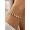 Altın Renk Taşlı Cm Bileklik