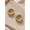 Altın Renk Xuping Halka Küpe (Çift)