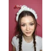 Beyaz Renk Canavar Figürlü Çocuk Taç