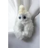 Beyaz Renk Canavar Figürlü Peluş Simit Toka