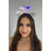 Beyaz Renk Melek Figürlü Işıklı Taç