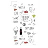 Çoklu Figürlü Mini Geçici Dövme Tattoo