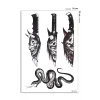 Devil Bıçak Geçici Dövme Tattoo