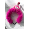 Fuşya Renk Canavar Figürlü Çocuk Taç