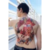 Geçici Balık Modelli Sırt Dövme Tattoo