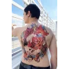 Geçici Balık Modelli Sırt Dövme Tattoo