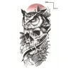 Geçici Baykuş Figürlü Dövme Tattoo