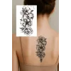 Geçici Çiçek Figürlü Dövme Tattoo