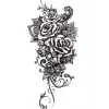 Geçici Çiçek Figürlü Dövme Tattoo