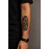 Geçici Çiçek Figürlü Dövme Tattoo