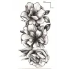 Geçici Çiçek Figürlü Dövme Tattoo