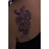 Geçici Çiçek Figürlü Dövme Tattoo