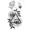 Geçici Çiçek Figürlü Mini Dövme Tattoo