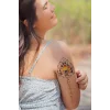 Geçici Gül ve Göz Dövme Tattoo