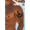 Geçici Hilal ve Kurt Dövme Tattoo