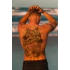 Geçici Kaplan Modelli Sırt Dövme Tattoo