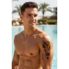 Geçici Kuru Kafa Figürlü Dövme Tattoo