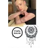 Geçici Lotus Figürlü Dövme Tattoo