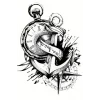 Geçici Pusula Figürlü Dövme Tattoo