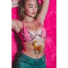 Geçici Tilki ve Çiçek Dövme Tattoo