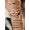 Gerçekçi Yazılı ve Sonsuzluk Dövme Tattoo