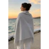 Gri Renk Omuz Şalı/Atkı