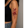 Gül Ve Kelebek Geçici Dövme Tattoo