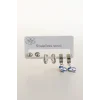 Gümüş Renk 6lı Karışık Figürlü Çelik Küpe Set