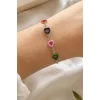 Gümüş   Renk Kalp Figürlü Bileklik