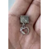 Gümüş Renk Kalp Figürlü Çelik Nomination Charm (Tek)