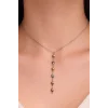 Gümüş Renk Kalp Figürlü Çelik Y Kolye