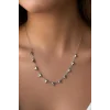 Gümüş Renk Kalp Figürlü Kolye