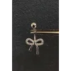 Gümüş Renk Kurdele Figürlü Cerrahi Çelik Göbek Piercing