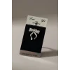 Gümüş Renk Kurdele Figürlü Cerrahi Çelik Göbek Piercing