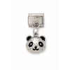 Gümüş Renk Panda Figürlü  Çelik Nomination Charm (Tek)