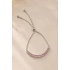 Gümüş Renk Taş Detaylı  Bileklik