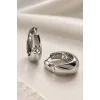 Gümüş Renk Xuping Halka Küpe (Çift)