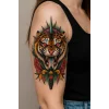 Kaplan Figürlü Geçici Dövme Tattoo
