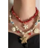 Karışık Renk Charmlı Tasarım Kolye