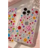 Karışık Renk Çiçek Figürlü Yapışkanlı Taş Sticker