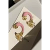 Karışık Renk Çiçek Figürlü YSX Küpe (Çift)