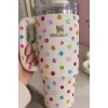 Karışık Renk Daire Figürlü Yapışkanlı Taş Sticker