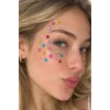 Karışık Renk Daire Figürlü Yapışkanlı Taş Sticker