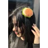 Karışık Renk Hamburger Figürlü Yan Toka
