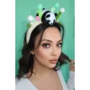 Karışık Renk Panda Figürlü Taç