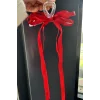 Kırmızı Renk Kurdele Figürlü Mandal Toka