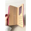 Koyu Pembe Renk Deri Kadın Cüzdan